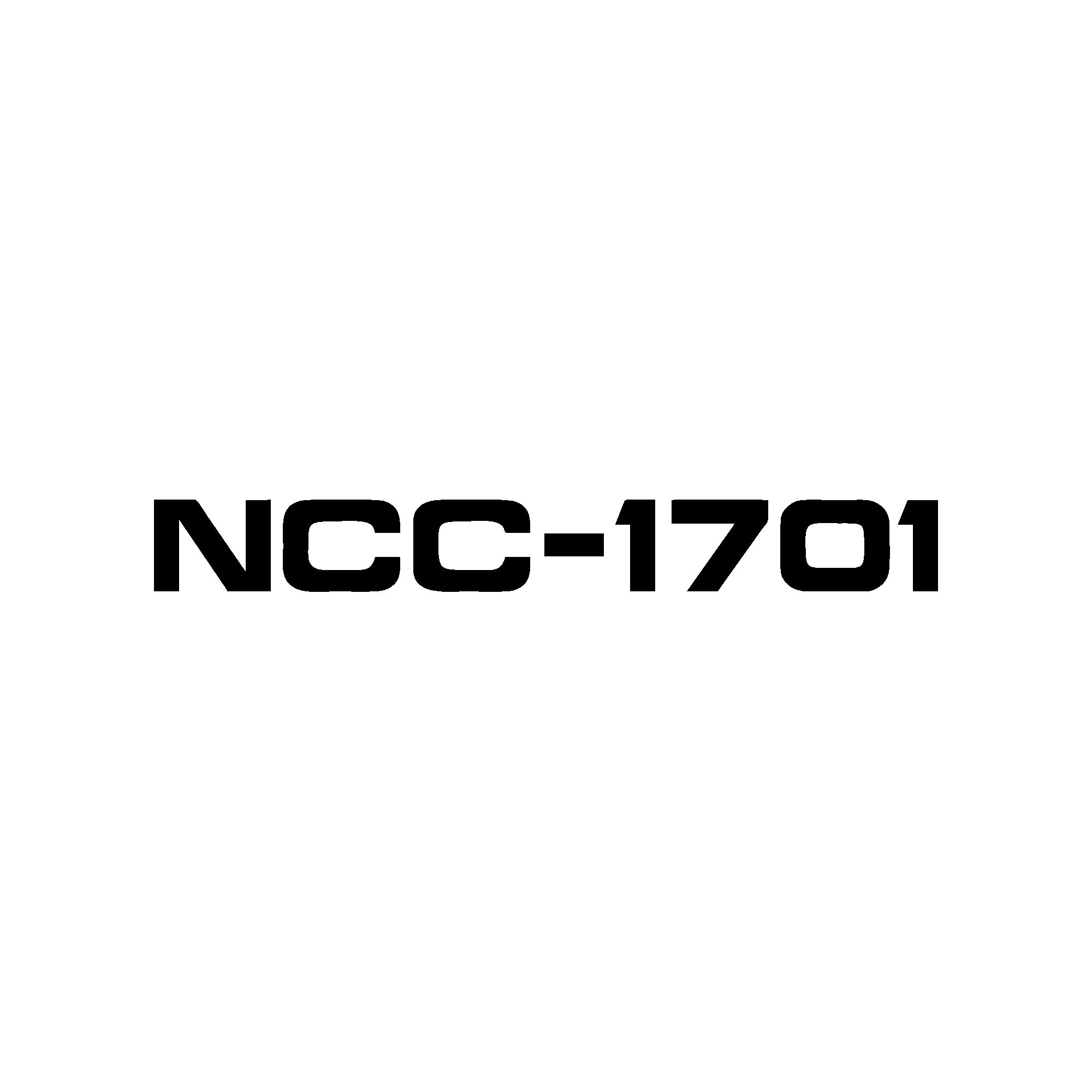 Star Trek- Schriftzug - USS Enterprise NCC-1701